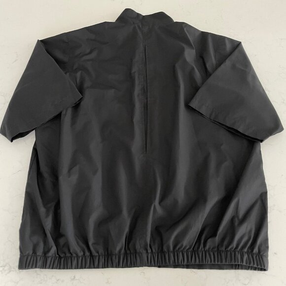 Izod XFG Athletic SS Zip Up High Collar Poly Golf Windbreaker Jacket Black Sz M - Picture 8 of 13